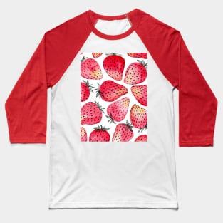 Strawberries watercolor and ink Baseball T-Shirt
